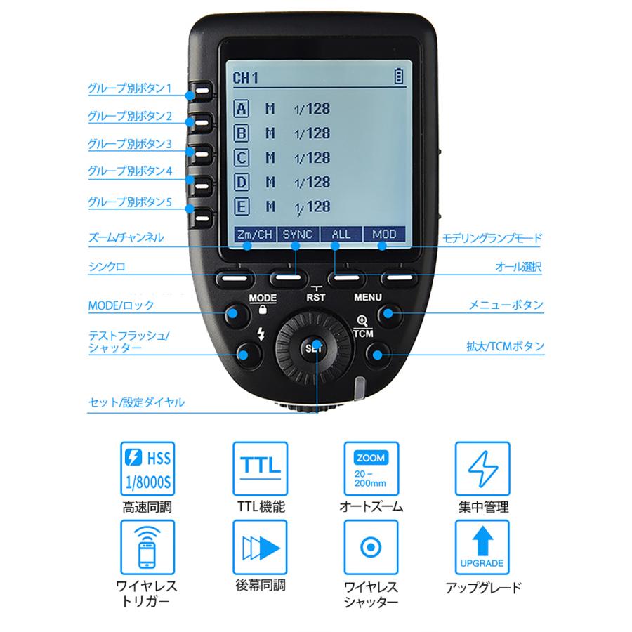 公式日本語説明書付き 技適マーク付き】Sony用 Godox XPro-S 公式日本語説明書付き 技適マーク付き】Sony用 Godox XPro-S