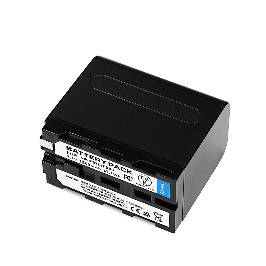 ソニー Sony NP-F970/F960 大容量7800mAh 互換バッテリー 2個
