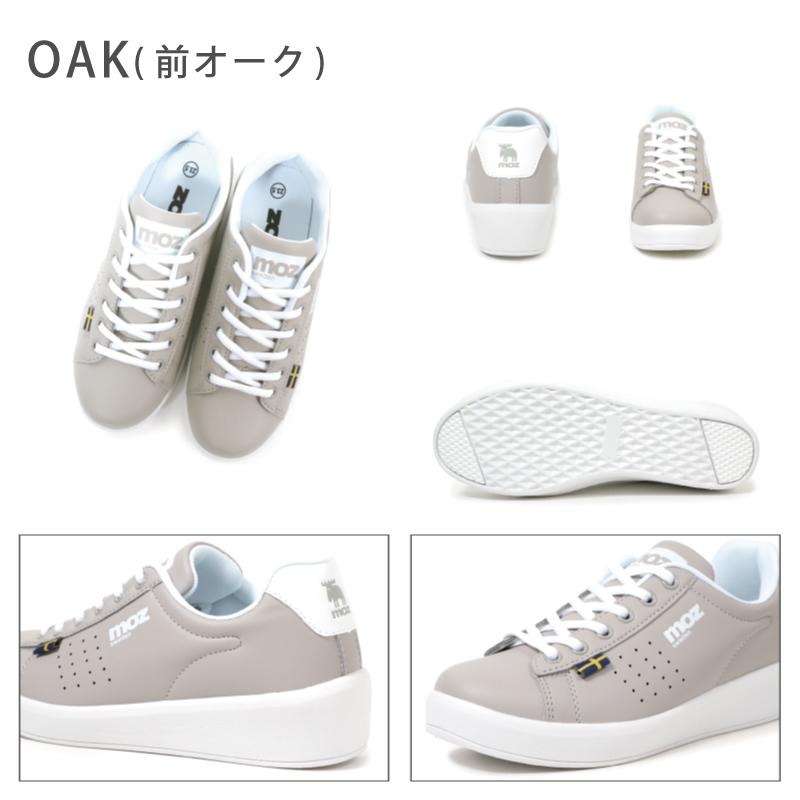 moz（モズ） スニーカー コート ホワイト レースアップ レディース
