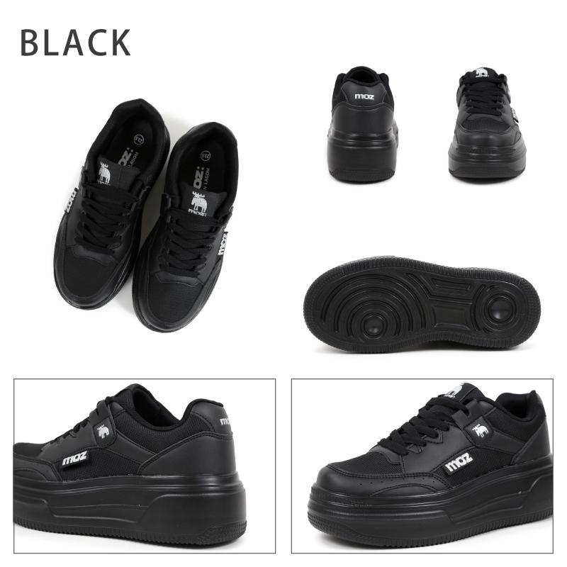 moz（モズ） スニーカー レディース 厚底 4cmヒール 美脚 スタイル