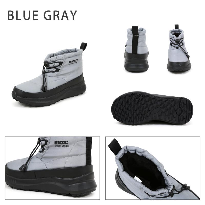 moz モズ スノーブーツ レースアップ 4cm防水 撥水生地 防滑