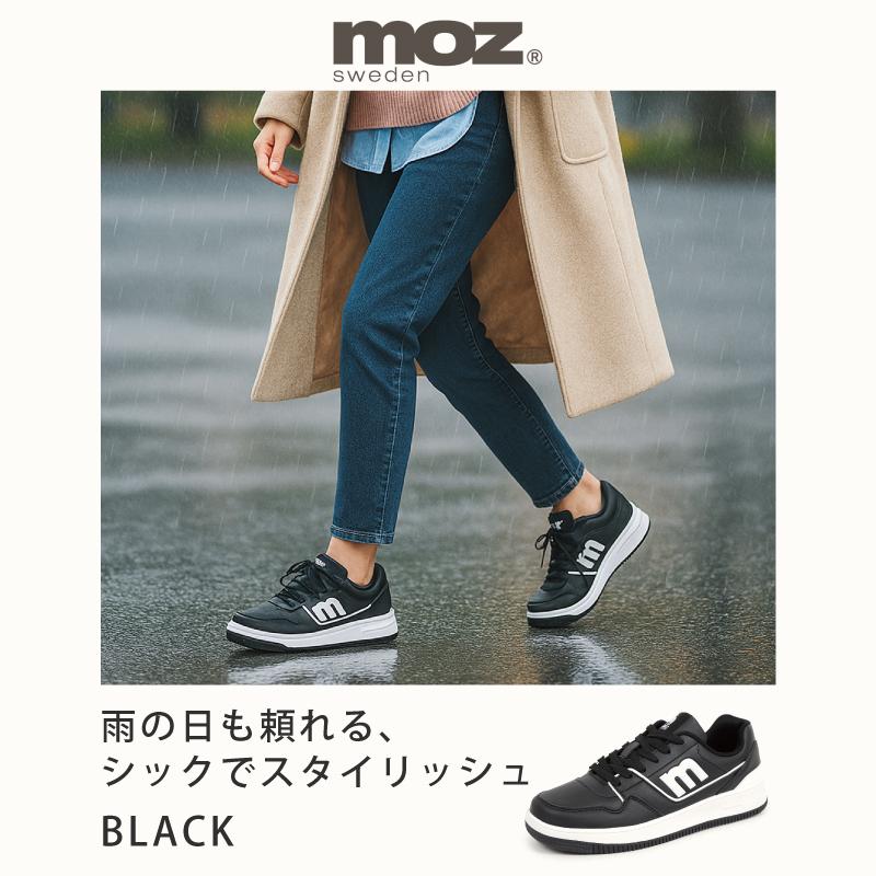moz モズ スニーカー レディース 4時間防水 撥水 カジュアル シンプル