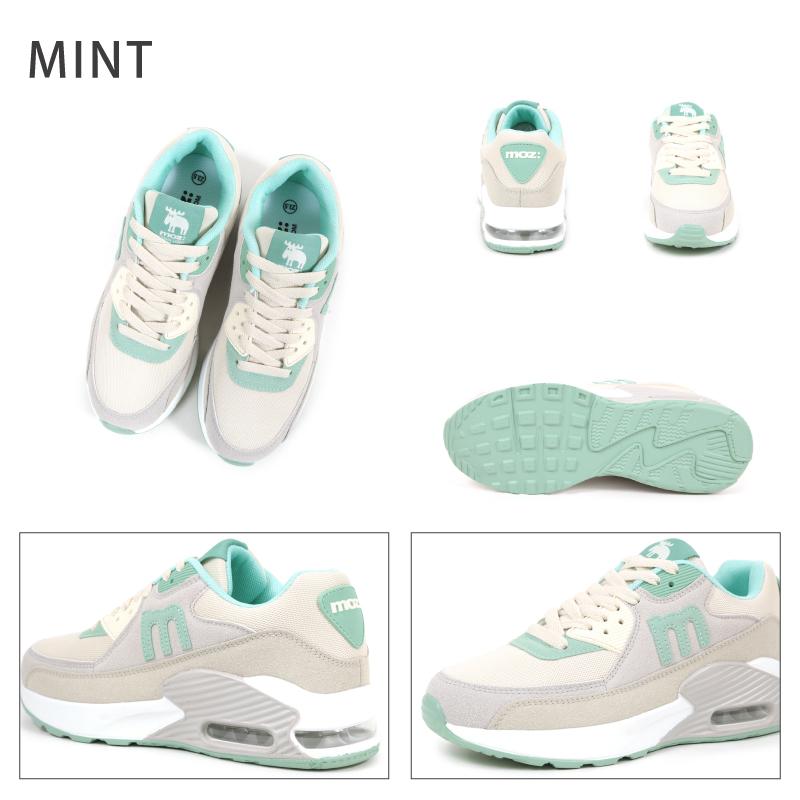 moz（モズ） スニーカー レディース エアークッション レースアップ