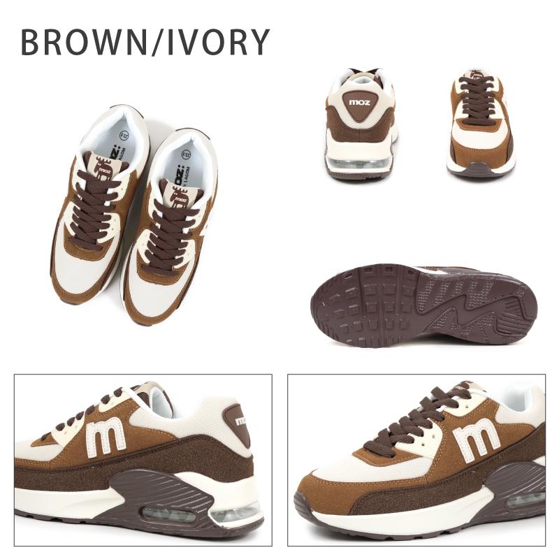 moz（モズ） スニーカー レディース エアークッション レースアップ