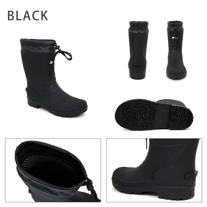 moz（モズ） レインブーツ ミドル丈 TPE素材 滑り止めソール ウレタン