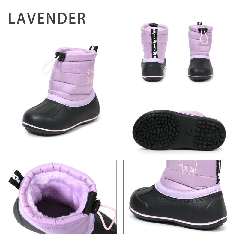 moz（モズ） 防寒靴 ダウンブーツ キッズ 16〜19cm km8209 アキリコ