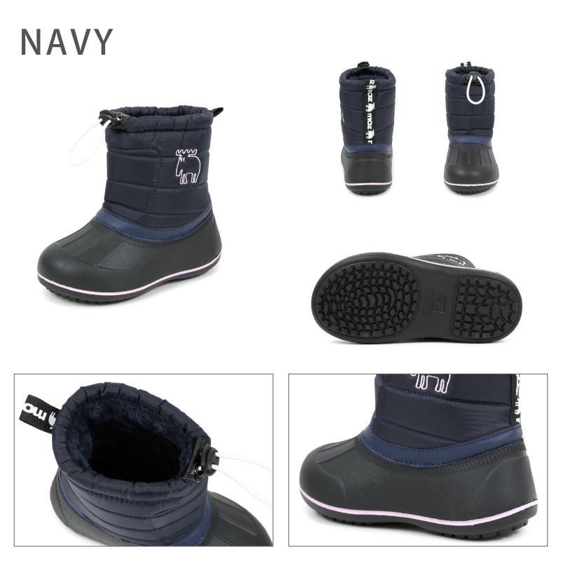 moz（モズ） 防寒靴 ダウンブーツ キッズ 16〜19cm km8209 アキリコ