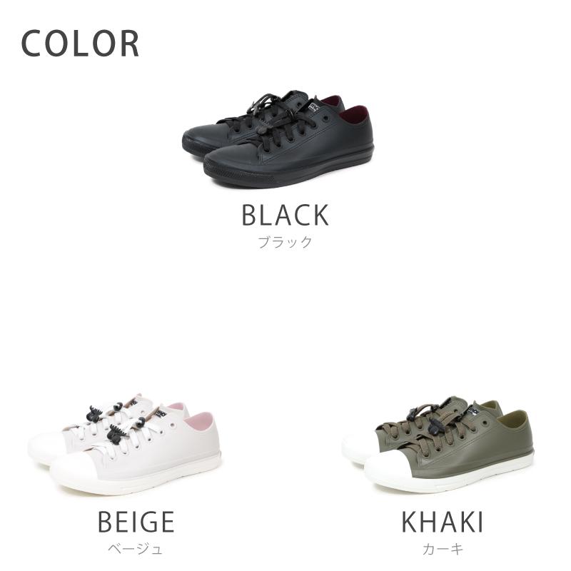 moz レインシューズ モズ スニーカー ゴム紐 ヘラジカチャーム