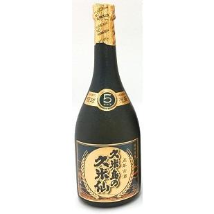 久米島の久米仙 ブラック5年 泡盛40度 720ml/6本.hn お届けまで14日