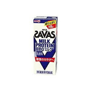 明治 SAVAS（ザバス） MILK PROTEIN（ミルクプロテイン） 脂肪0 ミルク風味 200ml/24本｜akisa
