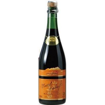 高畠ワイン 亜硫酸無添加 スパークリングマスカットベリーＡ 赤泡　750ml　W129 お届けまで１4日ほどかかります｜akisa