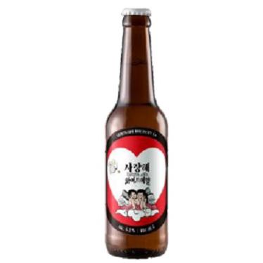 韓国ビール　サランヘ　ホワイトエール　330ml/20本.yu　 | 