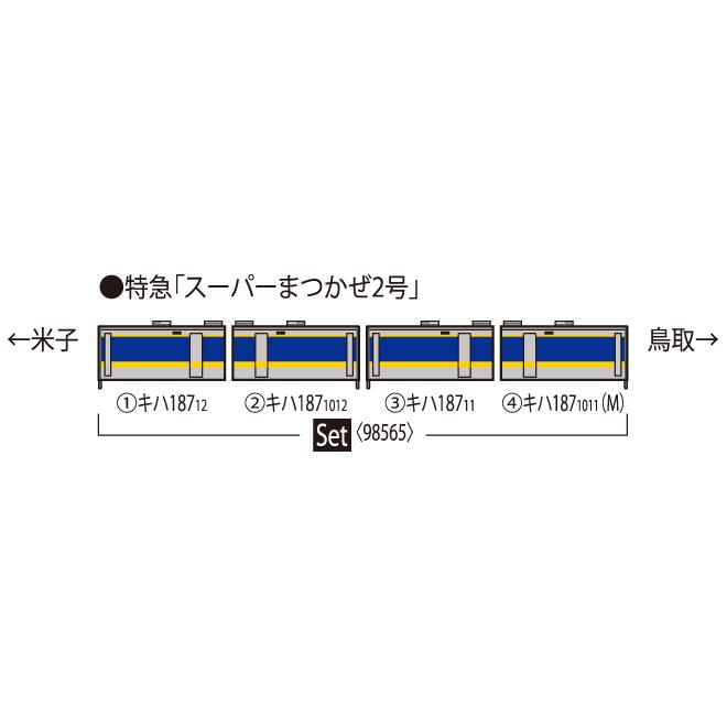 トミックス TOMIX 98565 JR キハ187-10系特急ディーゼルカー トミックス TOMIX 98565 JR キハ187-10系特急ディーゼルカー