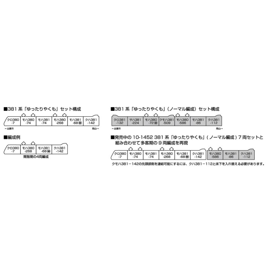 カトー（KATO） KATO 10-1451 381系「ゆったりやくも」 6両セット