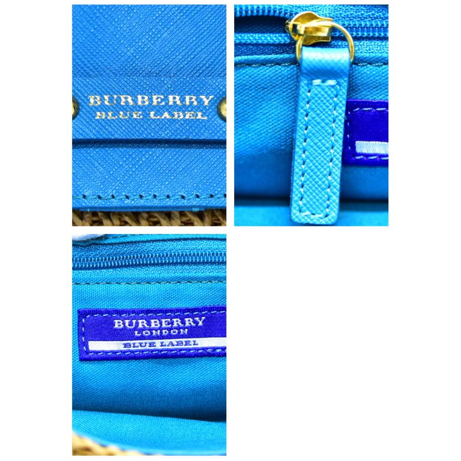 バーバリー BURBERRY ショルダーバッグ レディ―ス ブルー 即日配送 K494-4｜akise｜06