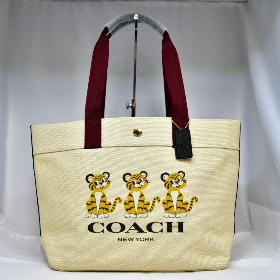 COACH 入手困難 未使用級 コーチ トートバッグ A4楽々収納 キャンバス  