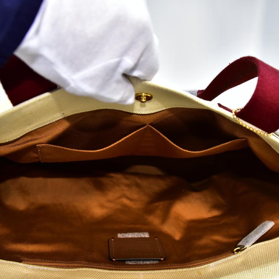 COACH 入手困難 未使用級 コーチ トートバッグ A4楽々収納 キャンバス  
