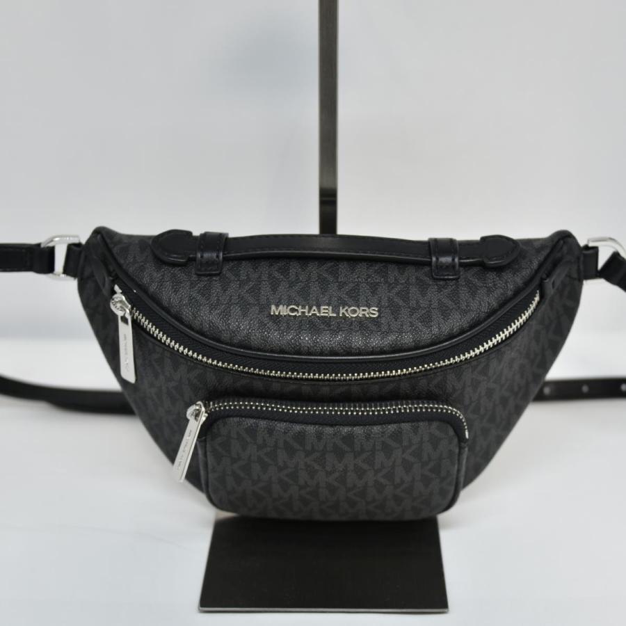 マイケルコース ボディバッグ MK総柄 ロゴ金具 斜め掛け 男女兼用