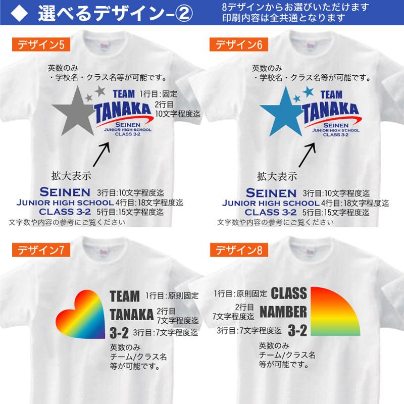 名入れ クラス チーム 半袖 白のみです ドライ Tシャツ 4.4オンス 男女