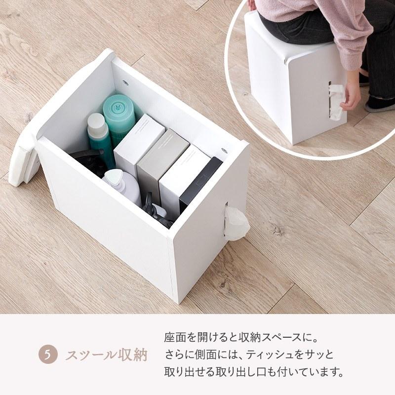 ドレッサー 幅80cm LED女優ライト付き スツール付き ホワイト 大型