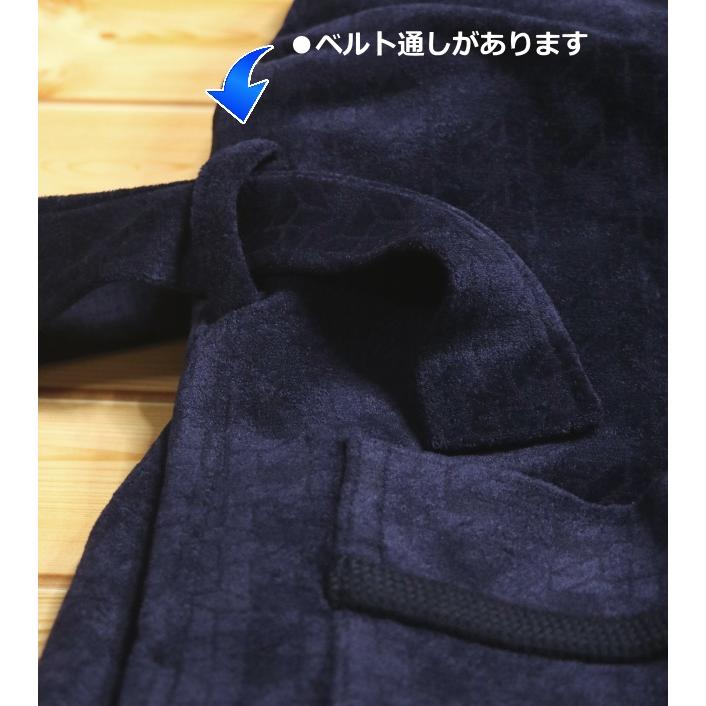 [Ｍサイズ] 紳士 ウール混ガウン ロング丈タイプ (日本製) 総裏地つきで軽くて暖か ウール25％｜akishino｜13