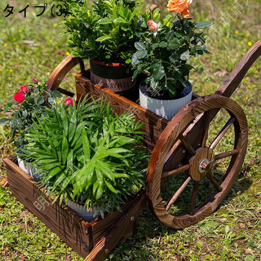 フラワースタンド 花台 植木鉢置き台 手押し車 陳列台 植物容器 フラワースタンド 花台 植木鉢置き台 手押し車 陳列台 植物容器