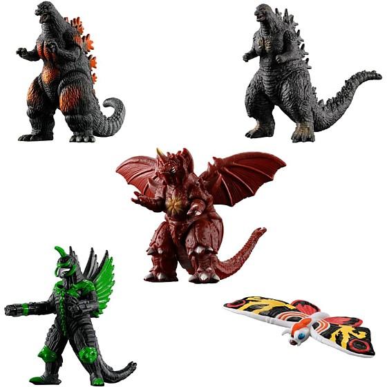 BANDAI 全5種フルセット (フルコンプ) [食玩 ゴジラ真撃大全 -新たなる