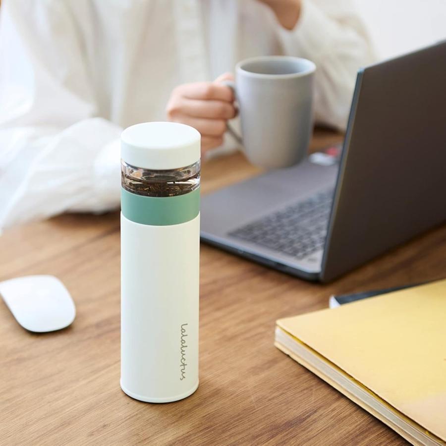 LALALUCTUS（ラララクタス） ティーボトル 400ml 保温 保冷 茶こし付き