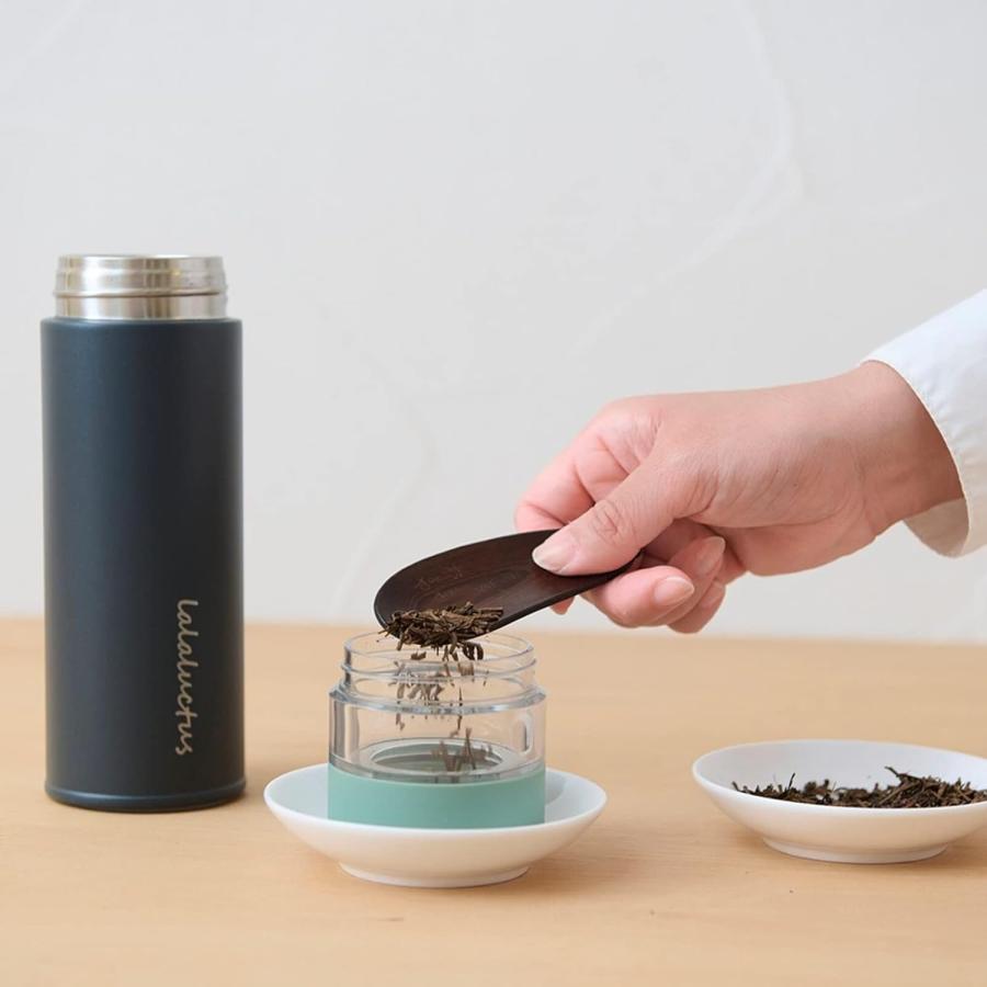 LALALUCTUS（ラララクタス） ティーボトル 400ml 保温 保冷 茶こし付き