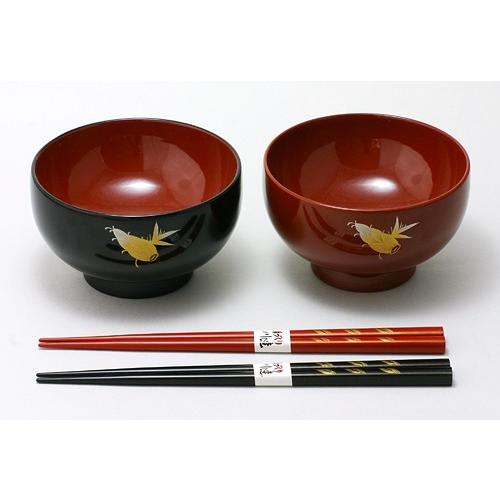 川連漆器、筍柄夫婦椀、お箸付き、未使用。 川連漆器 夫婦汁椀・箸セット 竹の子 沈金 : 秋田県物産振興会 Yahoo
