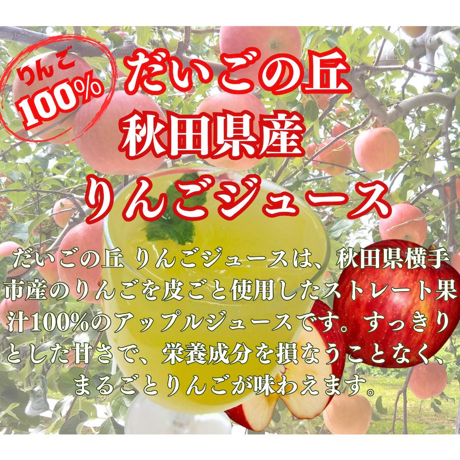 秋田 だいごの丘 りんごジュース つがる 30パック箱入り2箱セット