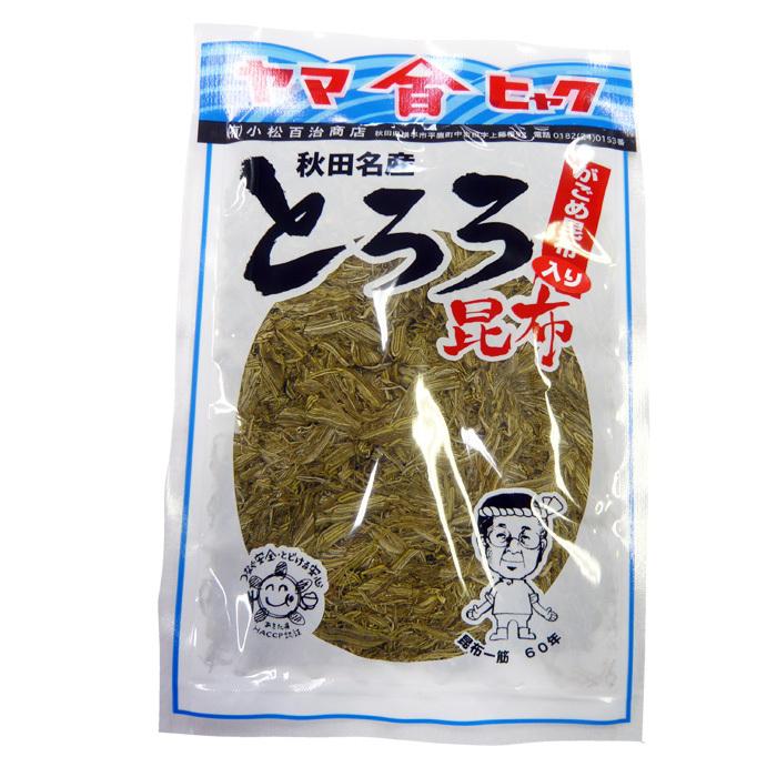 秋田 国産 とろろ昆布 30g １袋 小松百治商店 ヤマヒャク がごめ昆布入り ネコポス便 送料無料｜akitagourmetmenke｜02