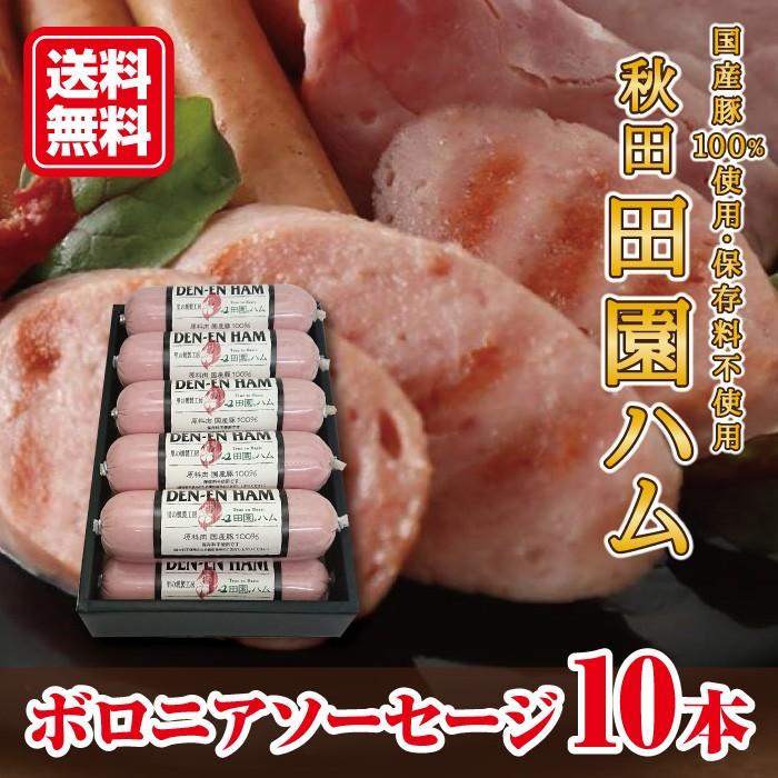 田園ハム ボロニアソーセージ 240ｇ 10本入り 秋田｜akitagourmetmenke