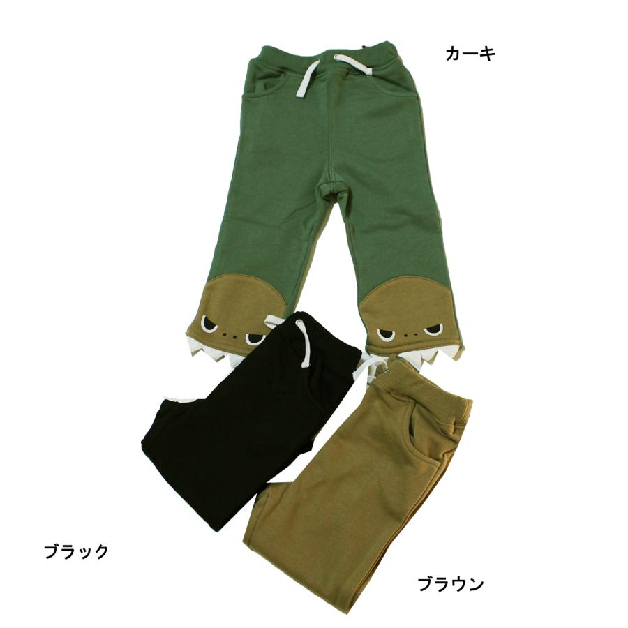 nicohrat 恐竜 ロングパンツ キッズ 裏毛 長ズボン 子供服 男の子 