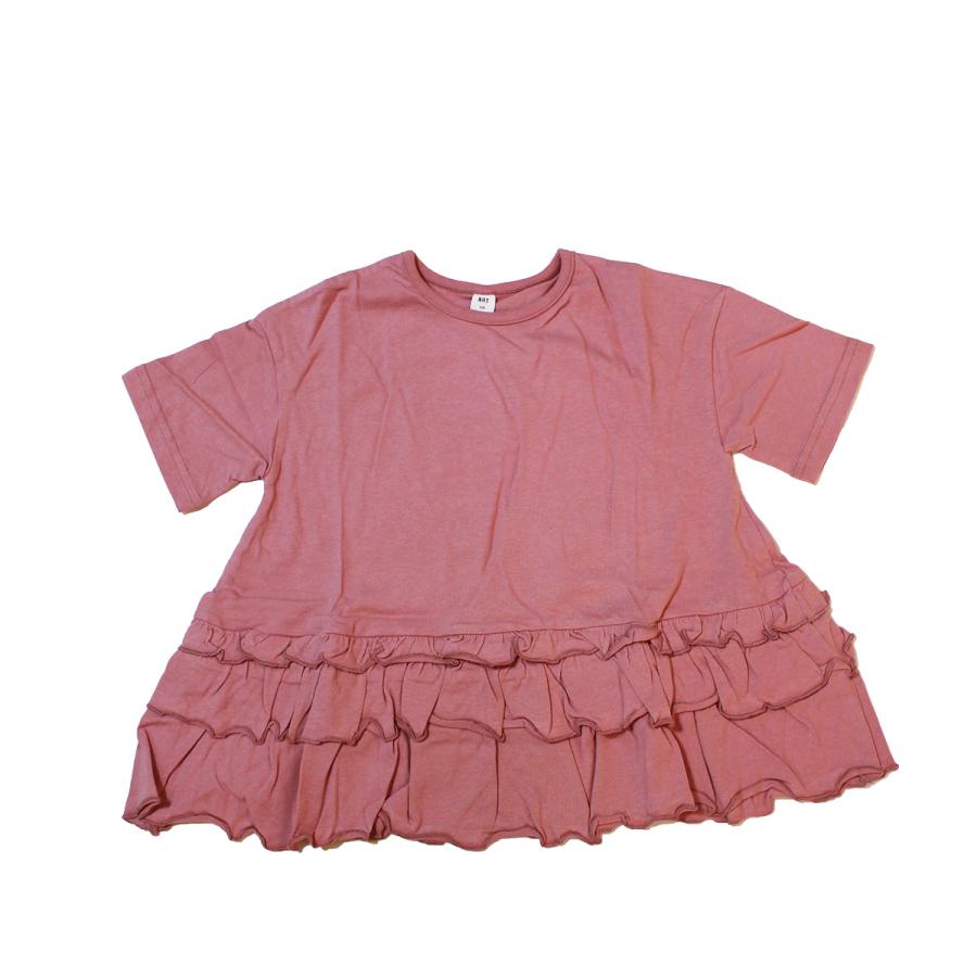 半袖Ｔシャツ フリル 子供服 女の子 エヌエイチティー NHT 100cm 110cm 120cm 130cm 140cm 150cm メール便OK BS100｜akitaoutlet｜03