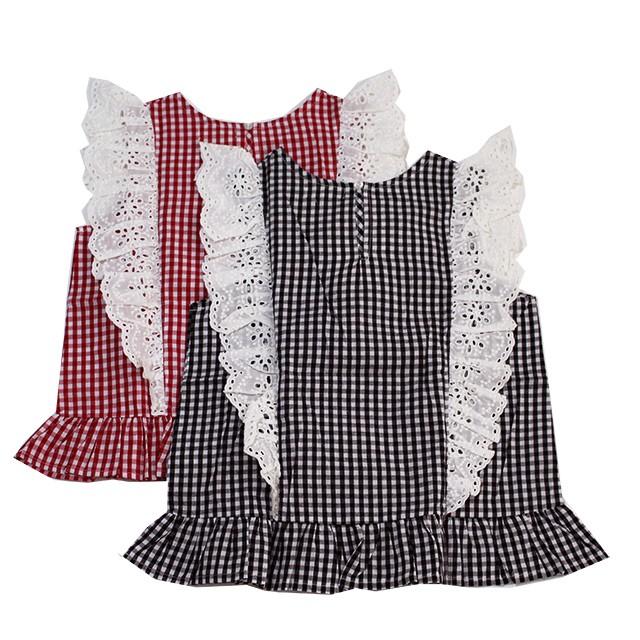 ノースリブラウス ギンガムチェックフリル 子供服 女の子 トップス ピンクリップ 140cm 160cm メール便ok Ts12 アキタoutletヤフー店 通販 Yahoo ショッピング