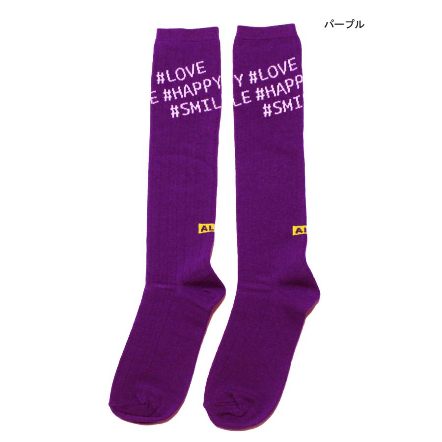 新年の贈り物 ハイソックス ナナメロゴ 子供用靴下 女の子 アルジー Algy 19 21cm 22 24cm メール便ok K29 Supplystudies Com