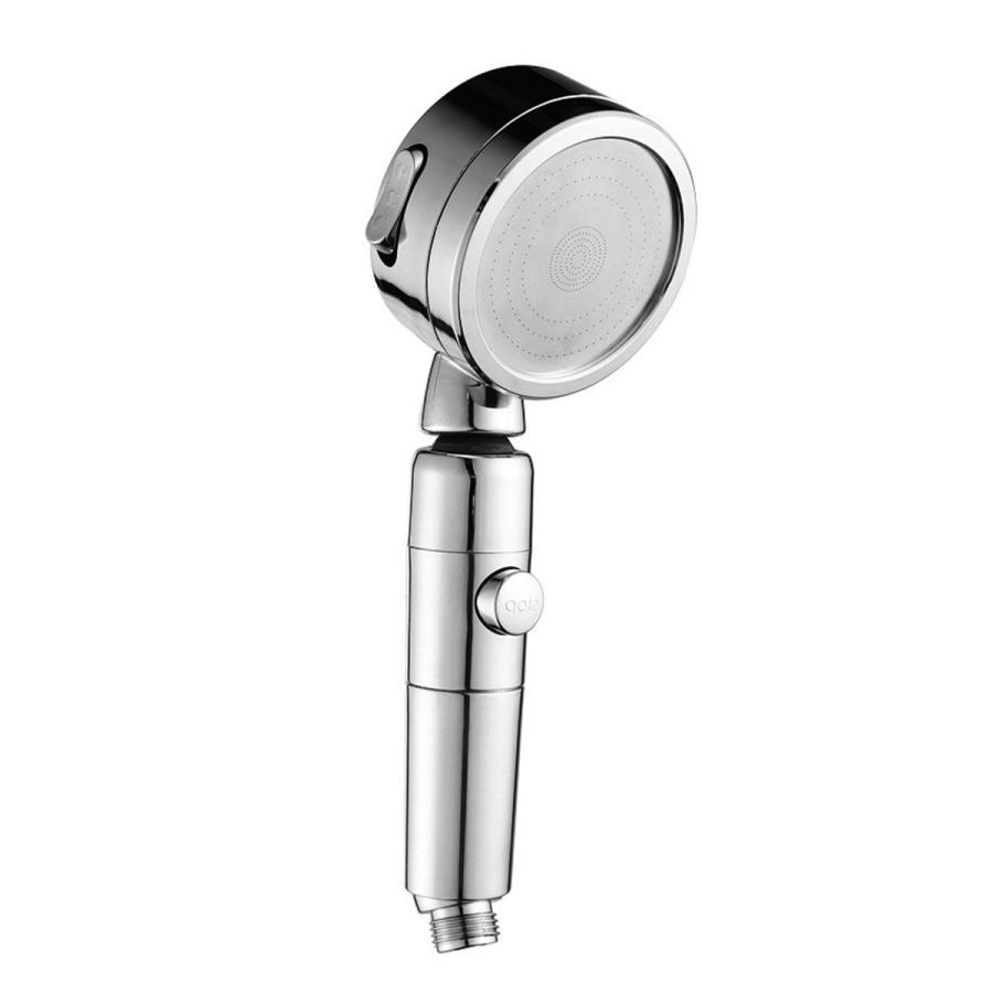 シャワーヘッド 節水 高水圧 人気 ストップ シャワー 強力 止水 ストップボタン付き 送料無料 ワイド ストップ機能 かんたん 低価格 取り付け