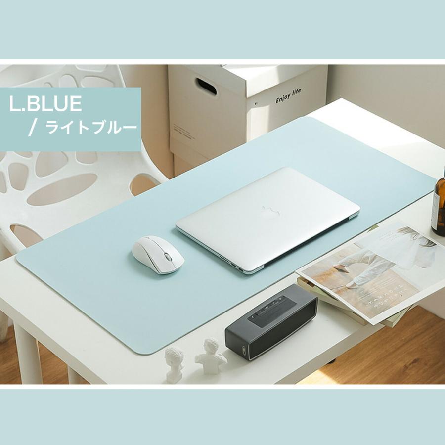 よむ展　デスクマット　セット 67-9282-99 THE DESKMAT 01 レザー調PVCデスクマット ブラック MX-6230
