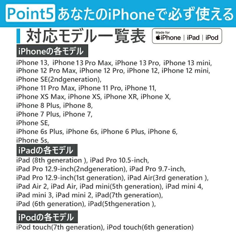 【24か月保証】iPhone充電ケーブル iPhone ケーブル アイホン 充電ケーブル ライトニングケーブル USBケーブル 0.5m 1m 1.5m 2m PD USB-C MFi認証 赤字セール｜akiya-store｜13