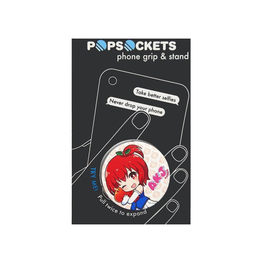 キラキラ天然シェル♡ラウンドポップソケット レッド✨パールチェーン✨iPhone キラキラ天然シェル♡ラウンドポップソケット レッド✨パール