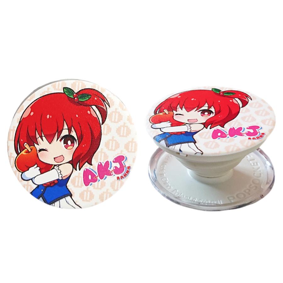 キラキラ天然シェル♡ラウンドポップソケット レッド✨パールチェーン✨iPhone キラキラ天然シェル♡ラウンドポップソケット レッド✨パール