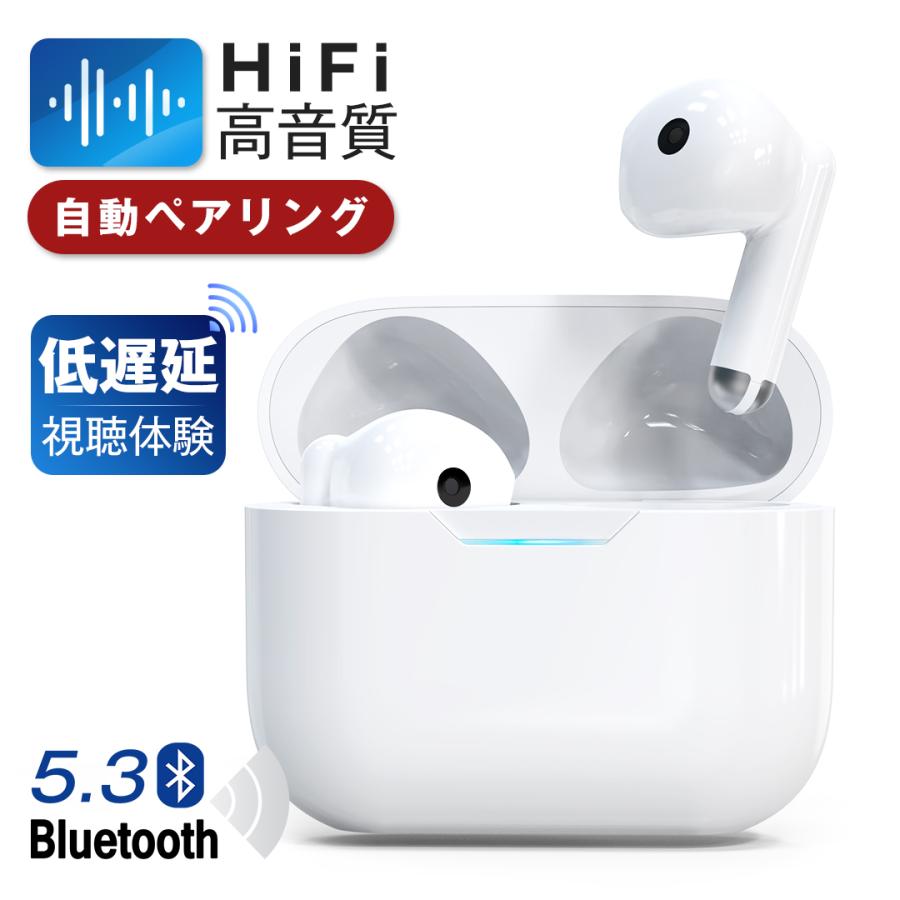 ワイヤレスイヤホン bluetooth5.3 イヤホン EDR ダブルマイクENC ワイヤレスイヤホン bluetooth5.3 イヤホン EDR ダブルマイクENC