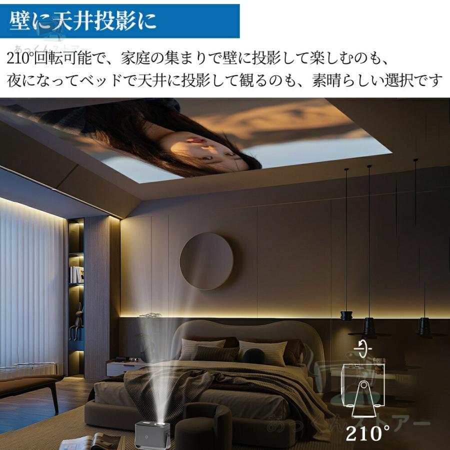 360°回転】プロジェクター 天井投影 小型 300ANSI 電動 360°回転】プロジェクター 天井投影 小型 300ANSI 電動