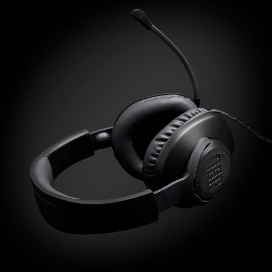 JBL Quantum 100 有線 オーバーイヤー ゲーミングヘッドセット 着脱可能マイク付 JBLQUANTUM100BLK ブラック