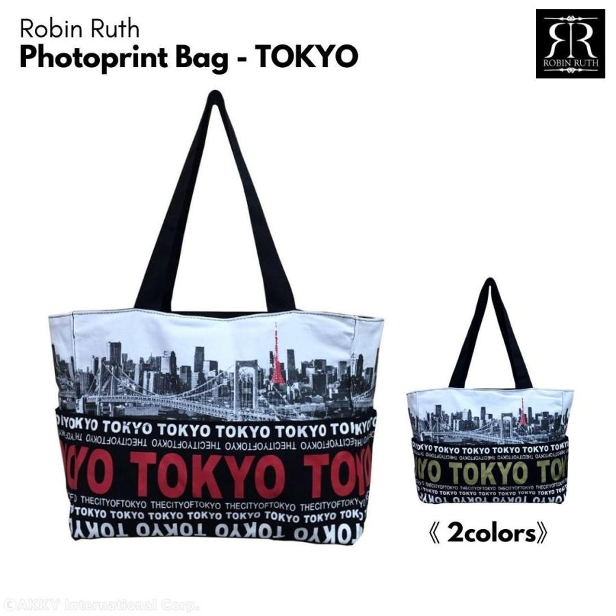 ROBIN RUTH フォトプリント バッグ TOKYO レッド/ゴールド BJP016 (カラー: 2色) : アッキーインターナショナル ...