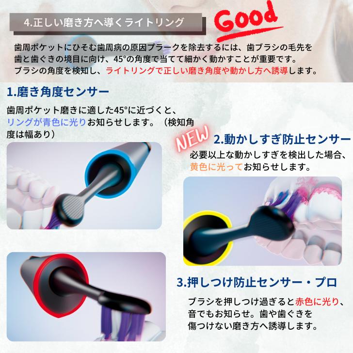 【キャッシュバック対象商品】パナソニック Panasonic 音波振動歯ブラシ Doltz ドルツ Bluetooth W音波振動  EW-DT73-A ディープネイビー｜akky-international｜11