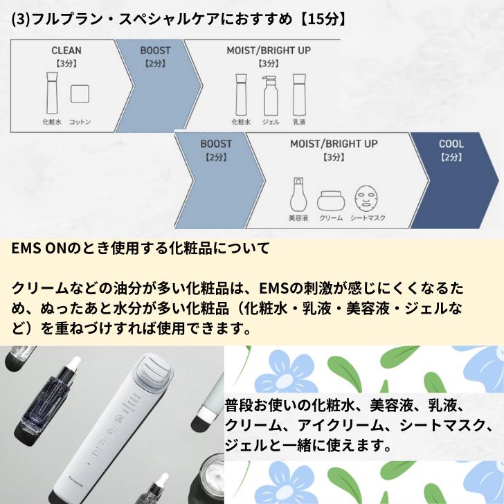 パナソニック Panasonic イオン美顔器 イオンブースト マルチ EX EMS ホワイト 国内・海外両用 EH-SS85-W｜akky-international｜14