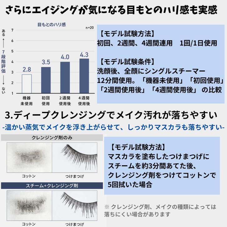 パナソニック Panasonic フェイススチーマー ナノケア コンパクト 国内用 100V  クリーム調 EH-SA3D-C｜akky-international｜07