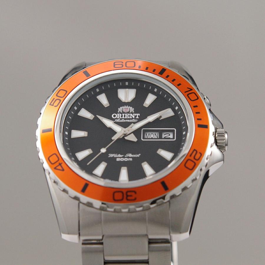 オリエント ORIENT 腕時計 自動巻き "MAKO XL" マコ 海外モデル 200M防水 オレンジ FEM75004B9 メンズ 国内
